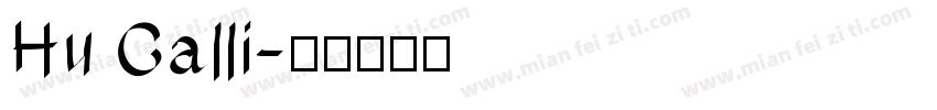 Hu Calli字体转换